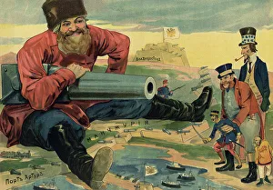 Uncle Sam Prints: We Will Sit by the Sea, We Will Wait for the Weather!, 1904. Creator: Unknown