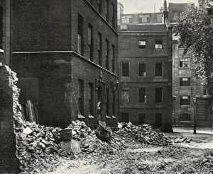 Edward Gordon Wenham Gallery: The Site of the Gateway from Fetter Lane and the Derelict Houses Awaiting Demolition, 1934