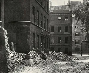 Wenham Prints: The Site of the Gateway from Fetter Lane and the Derelict Houses Awaiting Demolition, 1934
