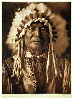 Plains Indian Gallery: Sitting Bear - Arikara, 1908. Artist: John Andrew & Son