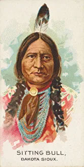 Sitting Bull, Dakota Sioux, from the American Indian Chiefs series (N2) for Allen &