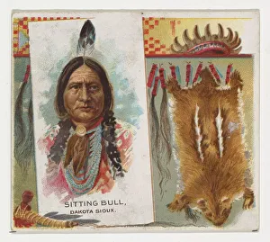 Sitting Bull, Dakota Sioux, from the American Indian Chiefs series (N36) for Allen &