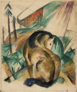 Franz 1880 1916 Prints: Sitting horse, c. 1912