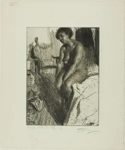 Negro Prints: Sitting Negress, 1901. Creator: Anders Leonard Zorn