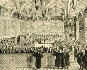 Chamber Collection: Sitting of the Parliament of Paris, 1890. Creator: Unknown