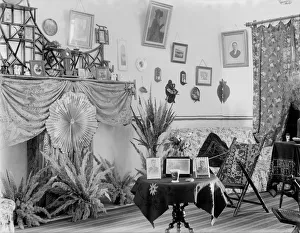 Bungalow Prints: Sitting room in Fort Fatehgarh, India, 1902. Creator: Kirk & Sons of Cowes