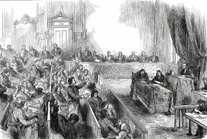 Sitting of the Skouptschina, or Parliament of Servia, 1876. Creator: Unknown
