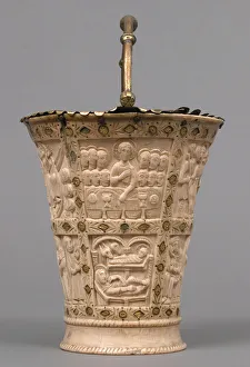 9th Century Prints: Situla (Bucket for Holy Water), Carolingian, 860-880. Creator: Unknown