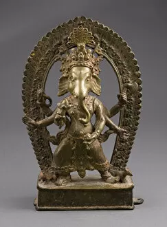 Arms Collection: Six-Armed God Ganesha, 17th century. Creator: Unknown