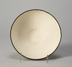 Six-Lobed Bowl with Bamboo, Morning Glories, and Spray of Cherry Six-Lobed Bowl with Bamboo, Morning Glories, and Spray of Cherry