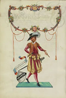 Genealogy Prints: The Sixteenth Generation, Georg Derrer, about 1626-1711. Creator: Unknown