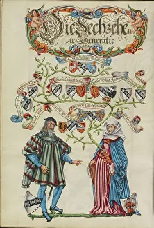 Crest Prints: The Sixteenth Generation, Lasslau Derrer; Genealogy of the Derrer Family