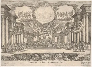 Medici Cosimo Ii De Prints: Sixth interlude: temple of peace (Intermedio sesto: tempio della pace)