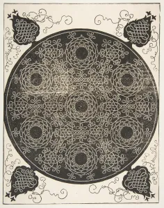The Sixth Knot. Interlaced Roundel with Seven Wreaths, 1521 before