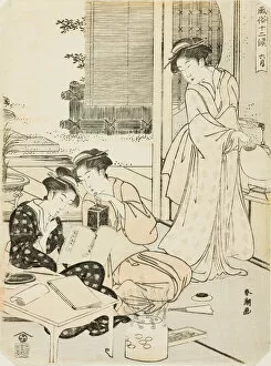 Blinds Gallery: The Sixth Month (Rokugatsu), from the series 'Popular Customs of the Twelve... c