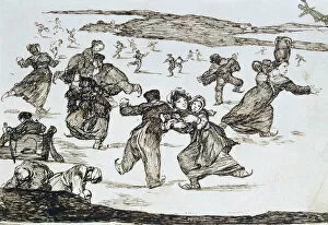 Skaters, between 1812 and 1823. Artist: Francisco Goya