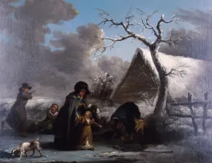 George Morland Prints: Skating, 1792. Artist: George Morland