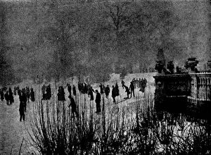 Serpentine Prints: Skating in London: The Serpentine, 1895. Creator: Russell & Sons