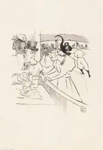 In the Skating Professional Beauty, 1895. Creator: Henri de Toulouse-Lautrec In the Skating Professional Beauty, 1895. Creator: Henri de Toulouse-Lautrec