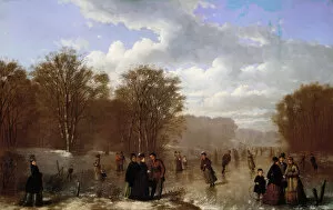 Creek Gallery: Skating on the Wissahickon, 1875. Creator: Johan Mengels Culverhouse