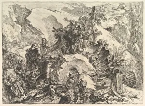 Tiepoli Prints: The Skeletons, from Grotteschi (Grotesques), ca. 1748. Creator