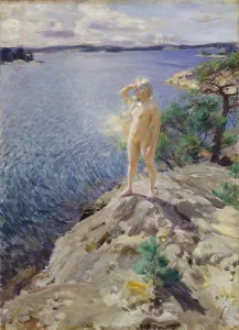 After The Bath Gallery: In the Skerries. Artist: Zorn, Anders Leonard (1860-1920)
