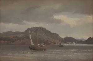 Stormclouds Prints: The Skerries at Marstrand, Sweden, 1852. Creator: Carl Frederik Sorensen