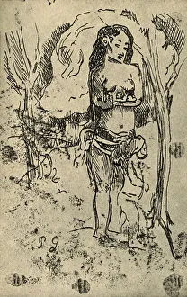 Windward Islands Prints: Sketch, 1936. Artist: Paul Gauguin