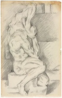 Paul Cézanne French Prints: Sketch of Anatomical Sculpture (recto) Sketch of Madame Cezanne (verso), 1881 / 84