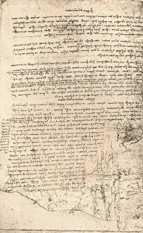 Armenian Gallery: Sketch of Armenian mountains, c1472-c1519 (1883). Artist: Leonardo da Vinci