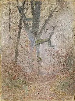 Hazy Prints: Sketch of Autumn Forest, 1880-1900. Creator: Ladislav Mednyanszky