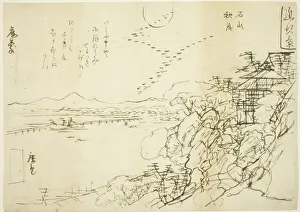 Rissho Prints: Sketch for Autumn Moon at Ishiyama Temple (Ishiyama no shugetsu)