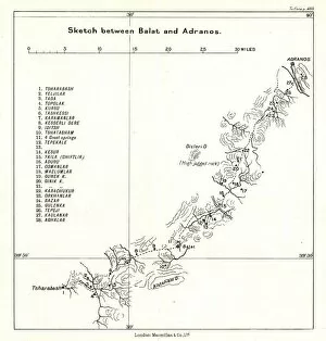 Sketch between Balat and Adranos, c1915. Creator: Stanfords Geographical Establishment