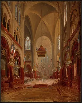 Count Of Paris Prints: Sketch for the baptism of Louis-Philippe-Albert d'Orléans