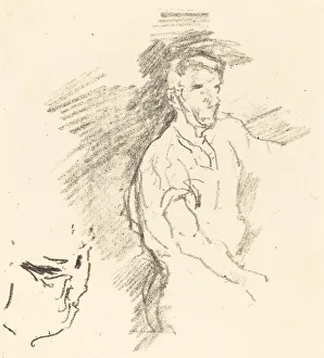 Smithy Prints: Sketch of a Blacksmith, 1895. Creator: James Abbott McNeill Whistler