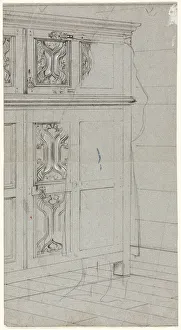 Marks Henry Stacey Prints: Sketch of a Cabinet, n. d. Creator: Henry Stacy Marks