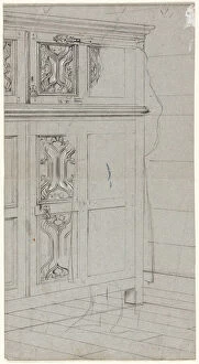 Linen Press Gallery: Sketch of a Cabinet, n.d. Creator: Henry Stacy Marks