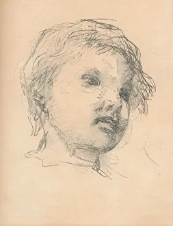 Short Hair Prints: Sketch of a child, c1920. Artist: Matthias Marris