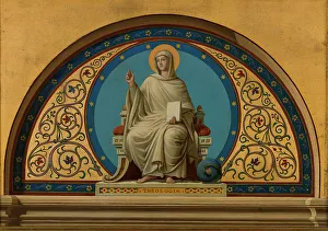Sketch for the church of Saint-Ambroise : Theology, (Theologia), c.1866. Creator: Joseph-Frédéric-Charles Soulacroix