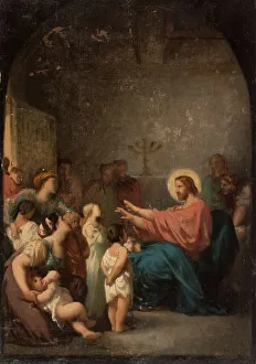 5th Arrondissement Prints: Sketch for the church of Saint-Etienne-du-Mont: Jesus and the little children
