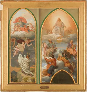Tablets Of Stone Prints: Sketch for the church of Saint-Gervais