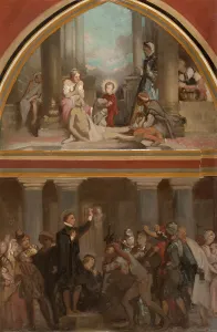 Heresy Prints: Sketch for the church of Saint-Séverin: the childhood of St Francis de Sales