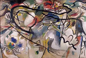 Modernism Prints: Sketch for Composition V, 1911. Creator: Vassily Kandinsky