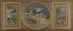 Oil Paint Prints: Sketch for the dining room in the Hôtel de Ville