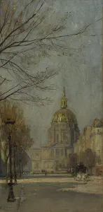Sketch for the escalier des Fêtes in the Hôtel de Ville...Boulevard des Invalides...1889 and 1891. Creator: Jean Henri Zuber