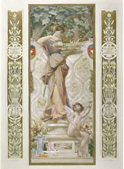 Refreshment Prints: Sketch for the Festival Staircase at the Hotel de Ville in Paris: Refreshment