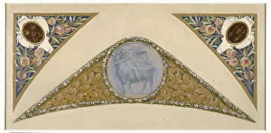 Sketch for the festival staircase at the Hotel de Ville in Paris: Taurus, c1888-1898. Creator: Luc Olivier Merson