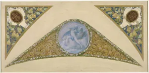 Sketch for the festive staircase of the Hotel de Ville in Paris: Aquarius, between 1888 and 1898. Creator: Luc Olivier Merson