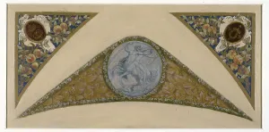 Sketch for the festive staircase of the Hotel de Ville in Paris: Sagittarius, between 1888 and 1898. Creator: Luc Olivier Merson