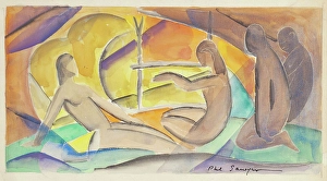 Sawyer Prints: Sketch for Fresco. Creator: Philip Ayer Sawyer